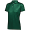 WOMENS CONVERGE POLO FOREST GREEN Front Angle Left